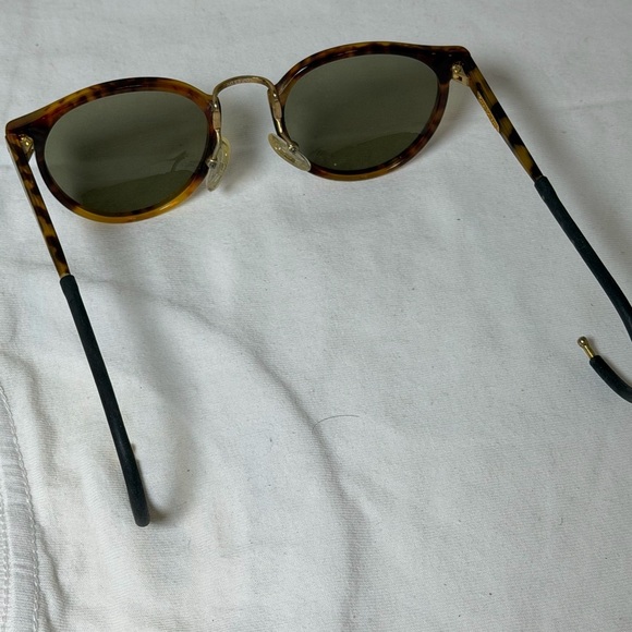 INSANE Ralph Lauren Made in France Vintage Tortoise Shell Sunglasses Round Frame main image 10